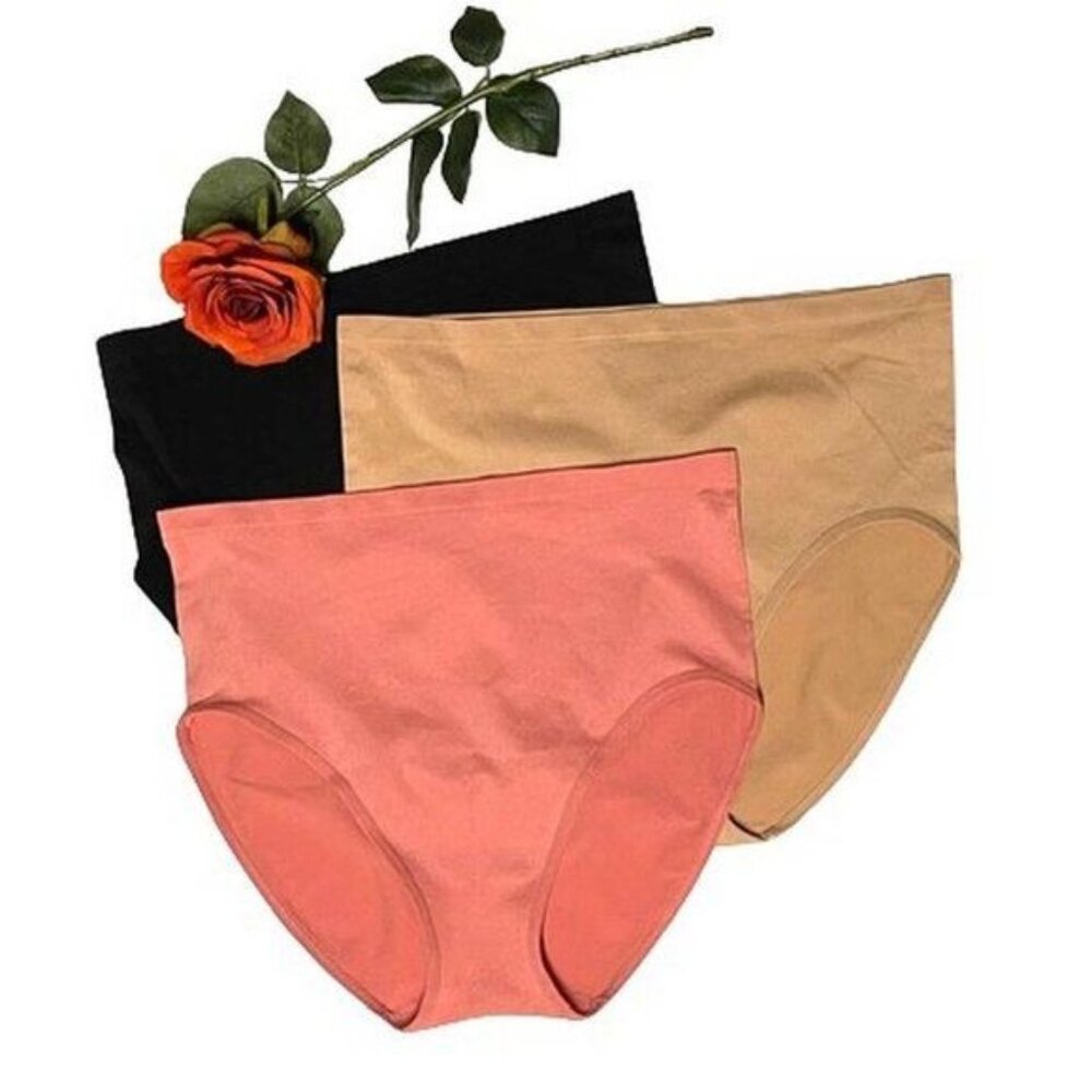 Rhonda Shear Mid Rise Seamless Ahh Panty Set MEDIUM